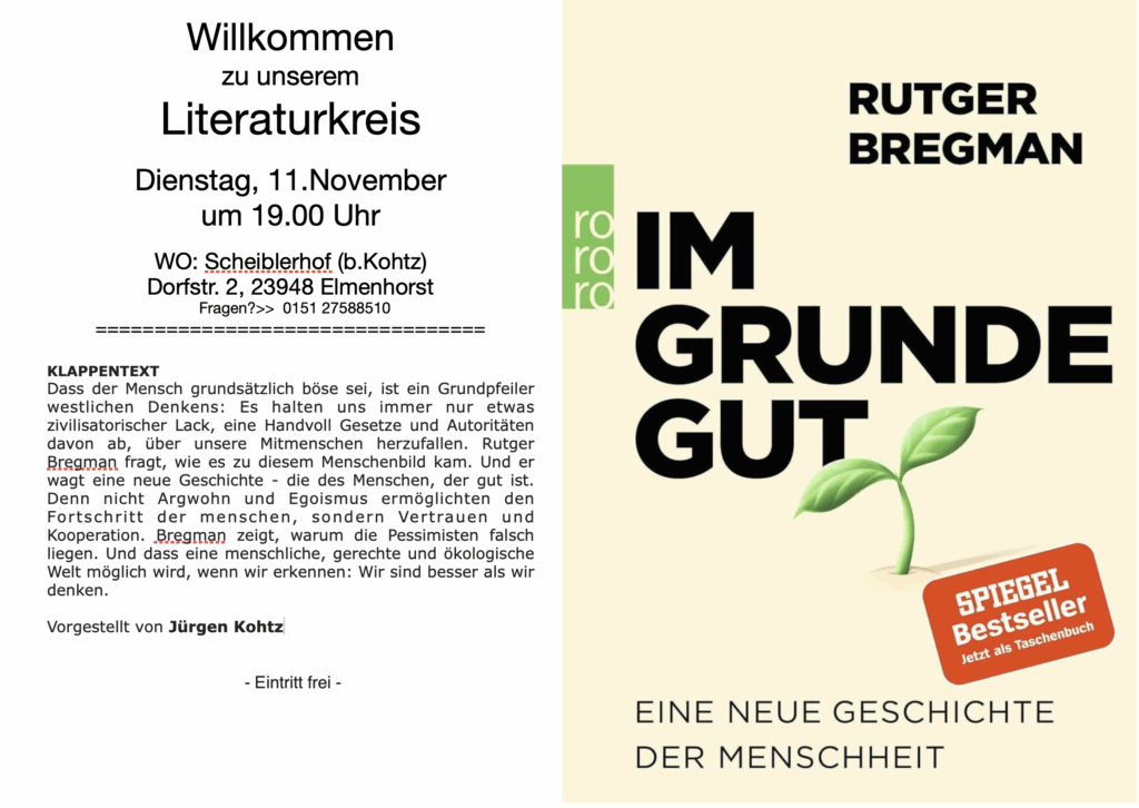 Literaturkreis Bregman im Grunde gut