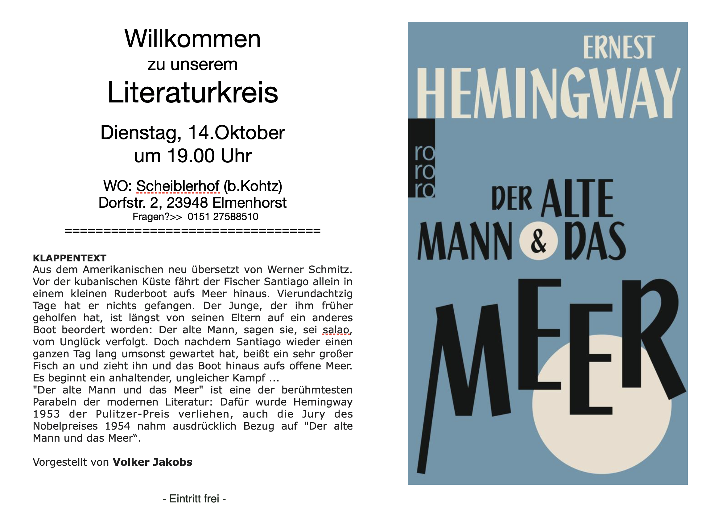 Literaturkreis Hemingway